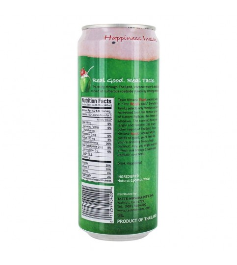 Taste Nirvana Real Coconut Water (12x16.2 Oz)