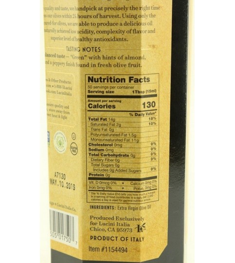 Lucini Italia Extra Virgin Olive Oil (6x25.4 Oz)