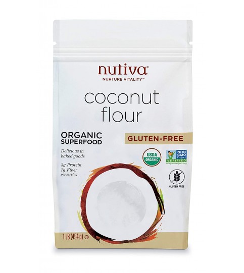 Nutiva Organic Coconut Flour, Gluten-Free (6X1 Lb )