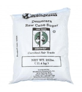 Wholesome Sweeteners Turbinado Demerara Sugar (1x25lb)