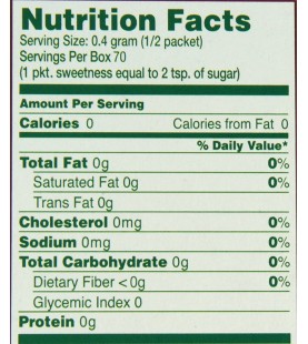 SweetLeaf Organic Stevia Sweetener Packets (1x35 Ct)