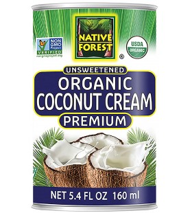 Native Forest Organic Premium Coconut Cream Unsweetened  (12x5.4 OZ) 