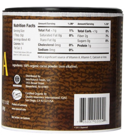 Rapunzel Cocoa Powder (6x7.1 Oz)