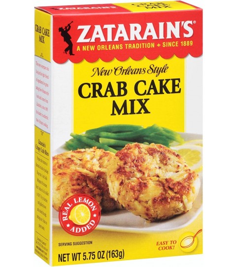 Zatarain's Seafood Cake Mixes, Crab Cake Mix (12x5.75Oz)