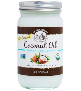 La Tourangelle Unrefined Coconut Oil (6x14 OZ)