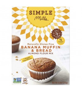 Simple Mills Almond Flour Muffin Mix Banana Gluten Free (6x9Oz)