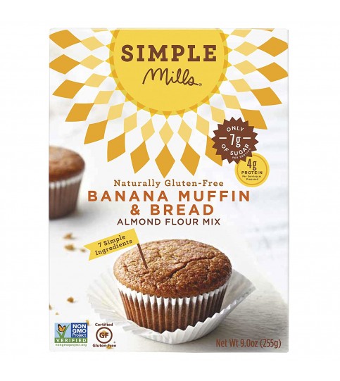 Simple Mills Almond Flour Muffin Mix Banana Gluten Free (6x9Oz)