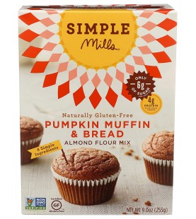 Simple Mills Almond Flour Muffin Mix Pumpkin Gluten Free (6x9Oz)