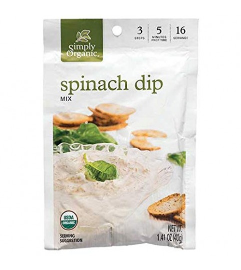 Simply Organic Spinach Dip Mix (12x1.41OZ )