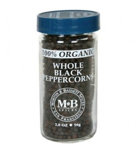 Morton & Bassett Organic Whole Black Pepper (3x2Oz)