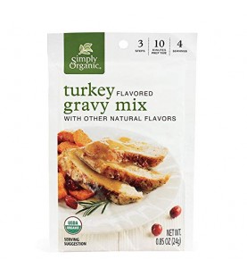 Simply Organic Roasted Turkey Gravy, Seasoning Mix (12x0.85Oz)