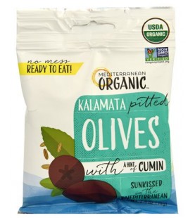 Mediterranean Organics Kalamata Pitted Olives (12x2.5 OZ)