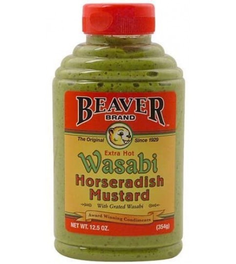 Beaver Foods Mustard Horseradish Wasabi (6x12.5Oz)