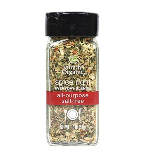 Simply Organic Organic Spice Right Everyday Blends, All-Purpose Salt-Free (6X1.8 OZ)