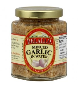 Delallo Garlic Minced In Water (1x6 OZ)