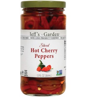 Jeff's Naturals Hot Chry PprsSliced (6x12OZ )