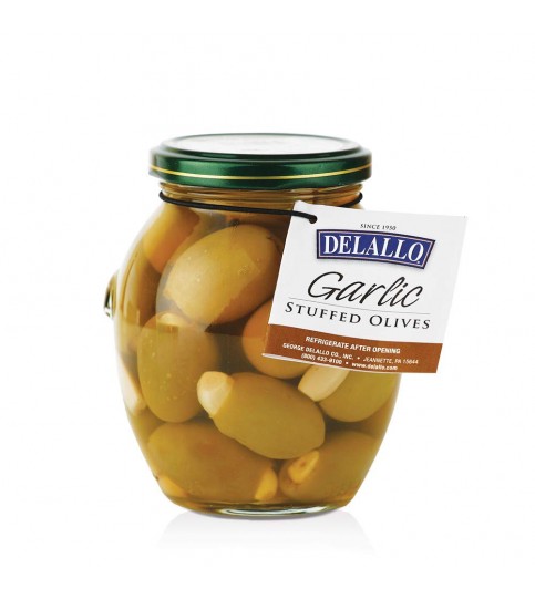 De Lallo Garlic Stuffed Olives (6x7Oz)