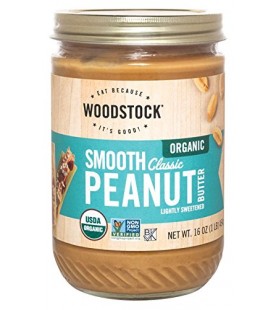 Woodstock Org Classic Smooth Peanut Butter (12x16 Oz)