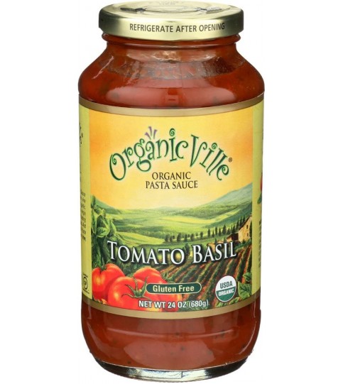 Organicville Tom/Bsl P/Sce (12x24OZ )