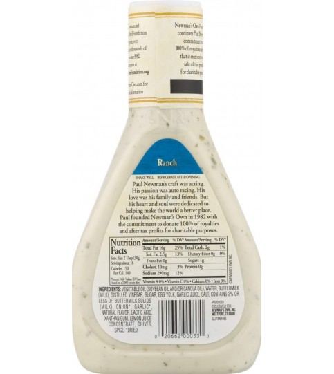 Newman's Own Ranch Dressing (6x16 Oz)