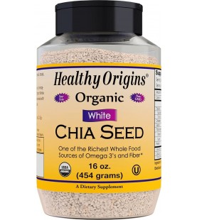 Healthy Origins White Chia Seeds (1x16 Oz)