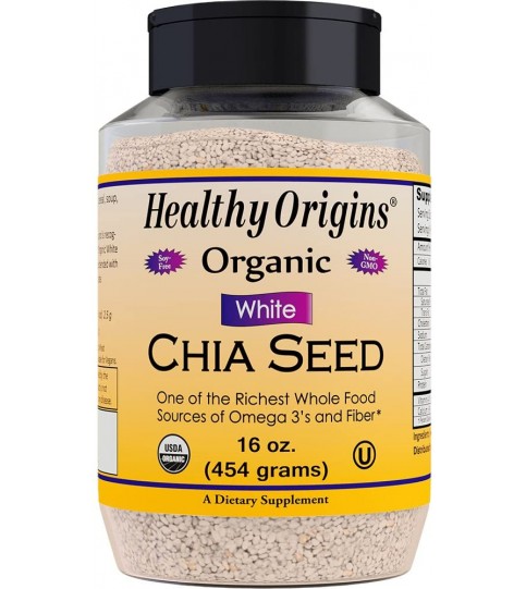 Healthy Origins White Chia Seeds (1x16 Oz)