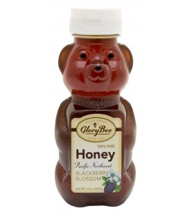 Glorybee Pacific Northwest Blackberry Honey Sqze Bears (6x12Oz)