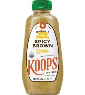 Koops Organic Spicy Brown Mustard (12x12 OZ)