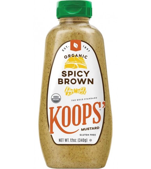 Koops Organic Spicy Brown Mustard (12x12 OZ)