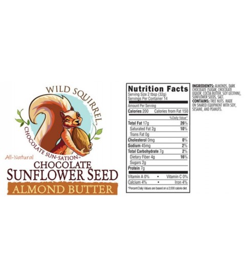 Wild Friends Almond Butter Squeeze Pack Chocolate Sunflower Seed (10x1.15 OZ)