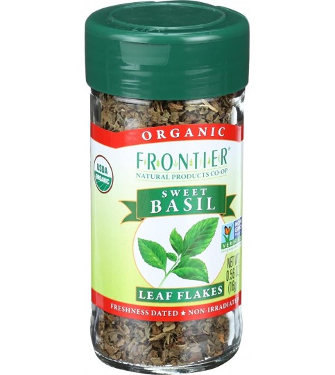 Frontier Herb Sweet C/S Basil Leaf Organic (1x.56 Oz)