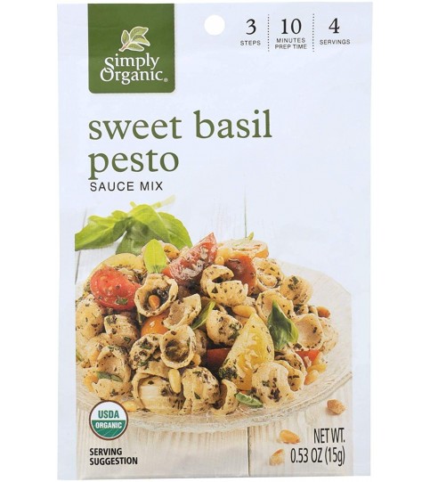 Simply Organic Sweet Basil Pesto (12x.53 Oz)