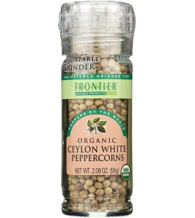 Frontier Organic Ceylon White Peppercorns (6x2.08Oz)