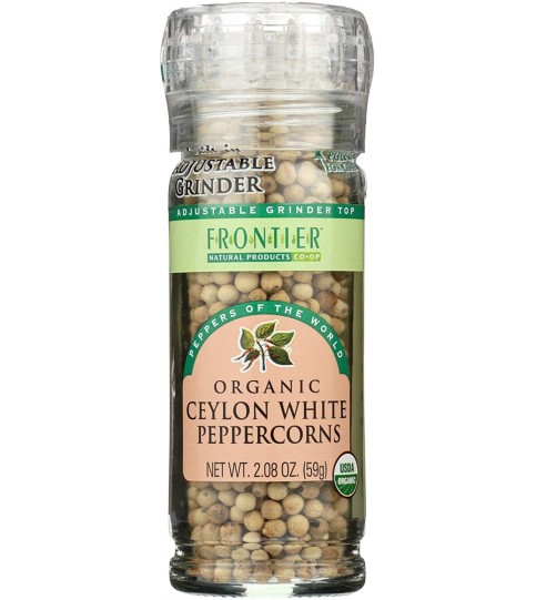 Frontier Organic Ceylon White Peppercorns (6x2.08Oz)