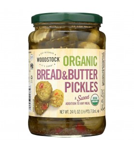 Woodstock Bread & Butter Sweet Pickles (6x24 Oz)