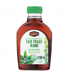 Madhava Pure Agave Nectar, Raw (6x23.5 Oz)