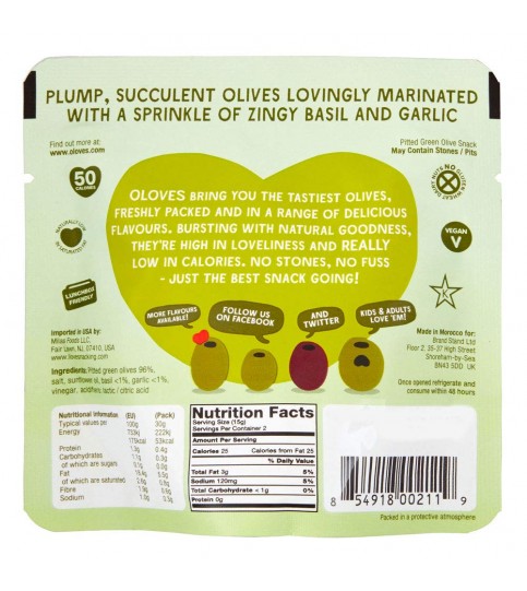 Oloves Oloves Bsl/Garlic Olive (10X1.1 OZ)