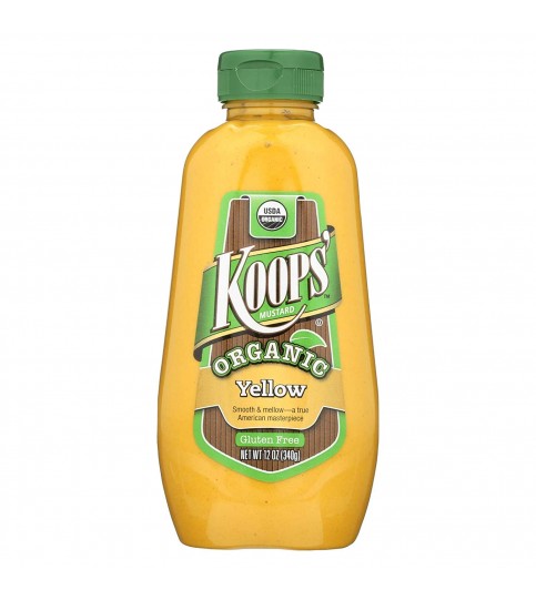 Koops Organic Yellow Mustard (12x12 OZ)