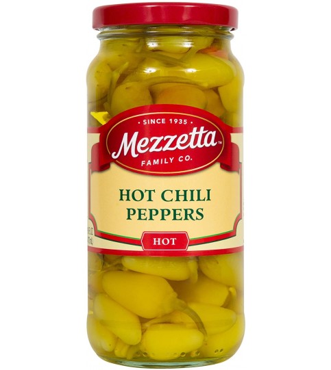 Mezzetta Hot Chili Pepprs (6x16OZ )