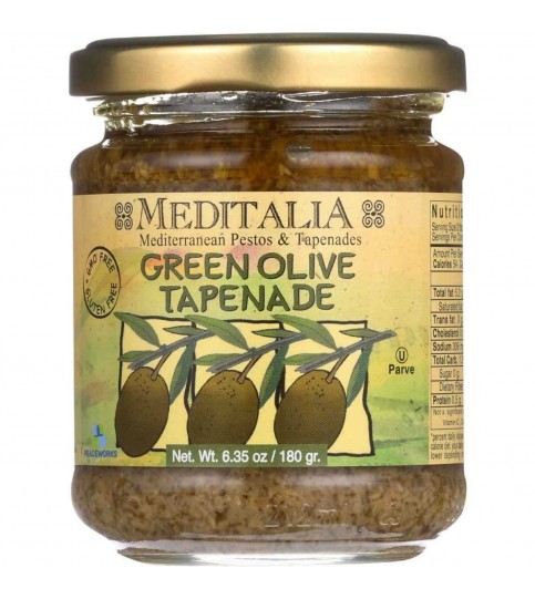 Meditalia Green Olive Tapenade (6x6.35Oz)