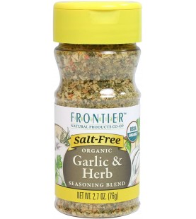 Frontier Natural Salt-Free Garlic & Herb Seasoning (6x2.7 Oz)