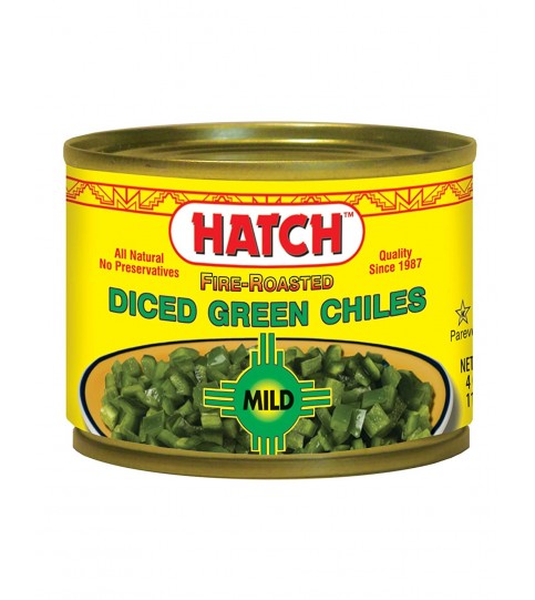 Hatch Farms Diced Green Chilies Mild (24x4 Oz)