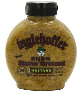 Inglehoffer Dijon Stone Ground Mustard With Red Wine & Herb (6x10.25Oz)