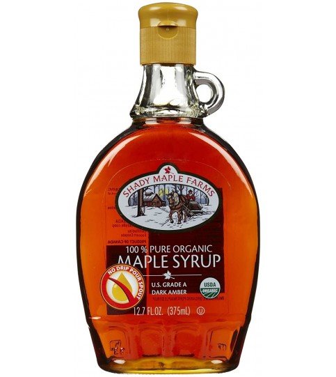 Shady Maple Farms Grade a Dark Maple Syrup Glass (12x12.7 Oz)