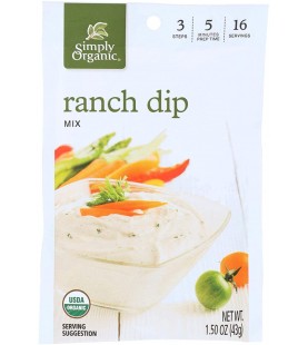 Simply Organic Ranch Dip Mix (12x1.5OZ )