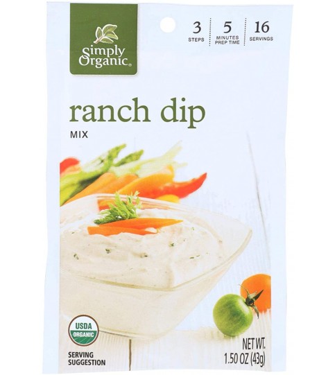 Simply Organic Ranch Dip Mix (12x1.5OZ )