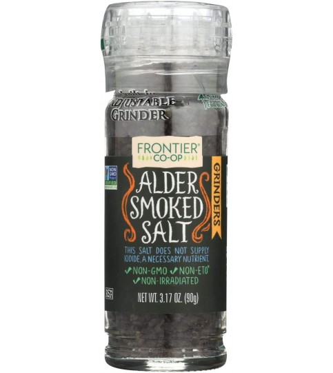 Frontier Natural Products Alder Smoke Salt,Grinder (6x3.2 Oz)