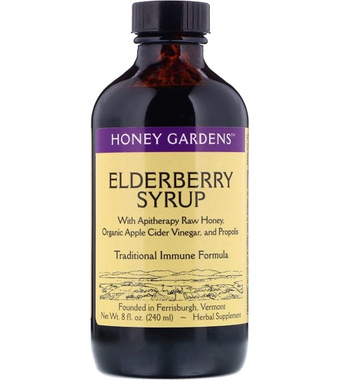 Honey Gardens Honey Organic Elderberry Syrup (1x8Oz)