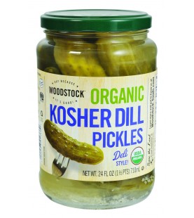 Woodstock Whole Koshr Dill Pickles (6x24 Oz)