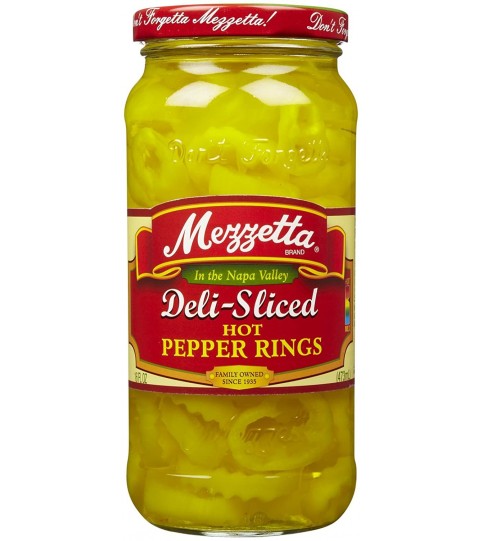 Mezzetta Hot Pepper RingSliced (6x16OZ )